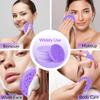 Spunspon 100-Count Facial Sponges Compressed Natural Cellulose Sponge Round Shape Face Sponge for Face Cleansing Exfoliating and Makeup Removal, Purple view 4