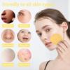 Spunspon 100-Count Facial Sponges Compressed Natural Cellulose Sponge Round Shape Face Sponge for Face Cleansing Exfoliating and Makeup Removal, Yellow view 3