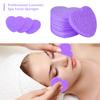 100-Count Compressed Facial Sponges for Estheticians Heart Shape Natural Cellulose Sponge Professional Cosmetic Spa Sponges for Face Cleansing, Massage, Pore Exfoliating, Mask, Makeup Removal, Purple view 2