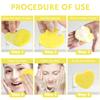100-Count Compressed Facial Sponges for Estheticians Heart Shape Natural Cellulose Sponge Professional Cosmetic Spa Sponges for Face Cleansing, Massage, Pore Exfoliating, Mask, Makeup Removal, Mixed view 3