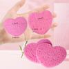 100-Count Compressed Facial Sponges for Estheticians Heart Shape Natural Cellulose Sponge Professional Cosmetic Spa Sponges for Face Cleansing, Massage, Pore Exfoliating, Mask, Makeup Removal, Pink view 3