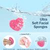 100-Count Compressed Facial Sponges for Estheticians Heart Shape Natural Cellulose Sponge Professional Cosmetic Spa Sponges for Face Cleansing, Massage, Pore Exfoliating, Mask, Makeup Removal, Pink view 4