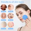 Spunspon 100-Count Facial Sponges Compressed Natural Cellulose Sponge Round Shape Face Sponge for Face Cleansing Exfoliating and Makeup Removal, Blue view 2