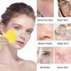 100-Count Compressed Facial Sponges for Estheticians Heart Shape Natural Cellulose Sponge Professional Cosmetic Spa Sponges for Face Cleansing, Massage, Pore Exfoliating, Mask, Makeup Removal, Yellow view 2