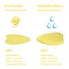 100-Count Compressed Facial Sponges for Estheticians Heart Shape Natural Cellulose Sponge Professional Cosmetic Spa Sponges for Face Cleansing, Massage, Pore Exfoliating, Mask, Makeup Removal, Yellow view 4