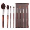ENZO KEN Walnut Makeup Brushes Set Professional, Natural Pony Hair Makeup Brush Set with Case, Cosmetic Brushes Makeup Set, Natural Bristle Makeup Brushes, Natural Hair Make up Brush Set Professional. view 1