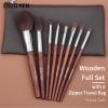 ENZO KEN Walnut Makeup Brushes Set Professional, Natural Pony Hair Makeup Brush Set with Case, Cosmetic Brushes Makeup Set, Natural Bristle Makeup Brushes, Natural Hair Make up Brush Set Professional. view 2
