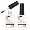 Makartt Nail Glue for Acrylic Nails 2 Pcs 15ML UV Gel Curing Needed Bundle with Makartt 500Pcs Soft Gel Full Cover Nail Tips, Medium Coffin Clear Fake Nail Tips view 2