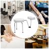 Titunjian Modern Pedicure Chair, Adjustable Height & Length Iron & PVC, for Home Spa Beauty Salon (White) view 4