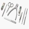 SKUZA Nail Clippers Manicure Set,9PCS/Set Nails Art Clipper Scissors Tweezer Knife Toe Professional Manicure Set Nosehair Cut Grooming kitManicure Tools view 2