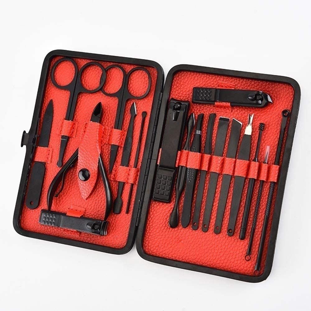 Nail Clippers Manicure Set,Travel Mini Nail Set 1 Set Stainless Steel Tweezer Nail Art Clipper Scissors Tweezer Knife Manicure Cutter Nail Art Pedicure Manicure Tools Portable Travel Beauty kit