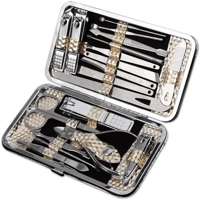 SKUZA Nail Clippers Manicure Set,19pcs Multifunction Nail Clipper Set Manicure Tools Set Nails Clipper Scissors Tweezers Ear Pick Beauty Manicure Care Tool
