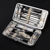 SKUZA Nail Clippers Manicure Set,19pcs Multifunction Nail Clipper Set Manicure Tools Set Nails Clipper Scissors Tweezers Ear Pick Beauty Manicure Care Tool view 2