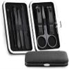 Nail clippers manicure set,Travel Mini Nail Set 8pcs Stainless Steel Kit Pedicure Manicure Set Nail Clippers Scissors Endoscope Pick Electric Manicure Needle Traveling Grooming Kit Portable Travel Bea view 2
