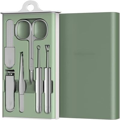 Nail Clippers Manicure Set,6Pcs Manicure Set Professional Nail Cutter Stainless Steel Pedicure Sets Eyebrow Clipper File Beauty Tools (Color : A Size : 157cm) (B 15 * 7cm)