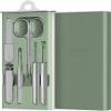 Nail Clippers Manicure Set,6Pcs Manicure Set Professional Nail Cutter Stainless Steel Pedicure Sets Eyebrow Clipper File Beauty Tools (Color : A Size : 157cm) (B 15 * 7cm) view 1
