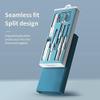 Nail Clippers Manicure Set,6Pcs Manicure Set Professional Nail Cutter Stainless Steel Pedicure Sets Eyebrow Clipper File Beauty Tools (Color : A Size : 157cm) (B 15 * 7cm) view 2