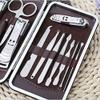 Nail Clippers Manicure Set,Travel Mini Nail Set Professional Stone Pattern Case 12 Pcs Nail Clipper Kit Nail Care Set Pedicure Scissor Tweezer Portable Travel Beauty kit view 2