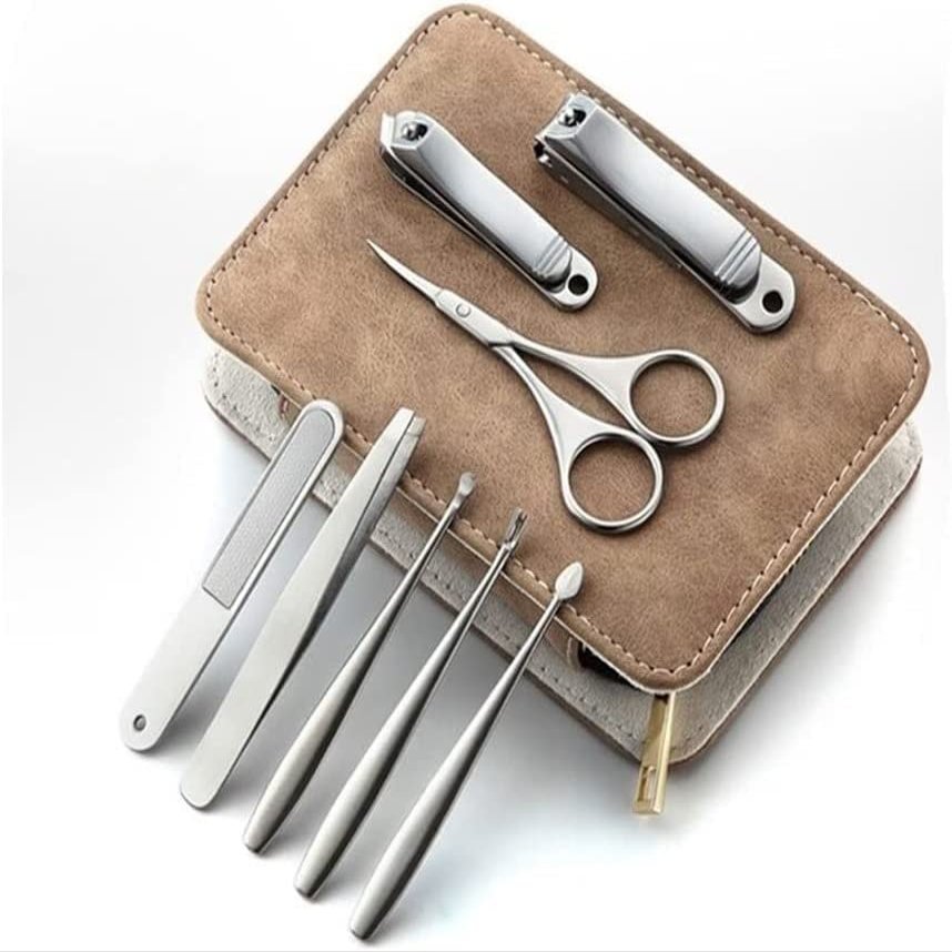 Nail Clippers Manicure Set,Higher Than Ever Stainless Steel Nail Clipper Pedicure Set with Scissor Tweezer Professional Cover Manicure Tools