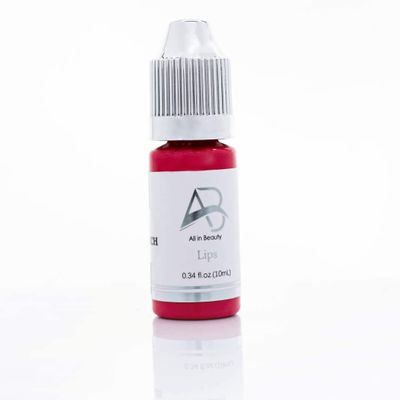 All in Beauty Red Rose Lip Pigment for Permanent Make-Up, Professional Lip Tattoo & Lip Blushing Pigments for Permanent Lip Color, Vegan Pigment to Enhance Lips Color (10ml)
