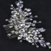 Brihasory Silver Bridal Wedding Hair Comb Handmade Rhinestone and Crystal Wedding Hair Accessories for Brides Elegant Party Prom Tiaras for Girls and Women Anniversary Valentine's Day Bridesmaid Gifts view 3