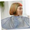 Beaupretty 2pcs Grey Hair Cutting Cape Lightweight Salon Hair Apron Cloak for Men and Women Breathable Haircut Cloth Wrap for Personal and Professional Use view 4