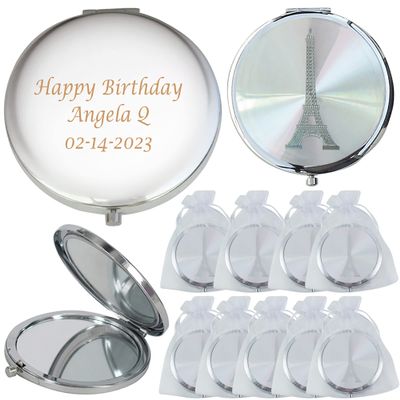 12 PCS Personalized Quinceaera Favors Mis XV Anos Sweet 16 Paris Eiffel Tower Themed Bridal Shower 18 Birthday