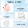 12 Pcs 10g Glass Cosmetic Jars Refillable Clear Cream Bottle Containers Empty Sample Vials Jar with Rose Gold Lid for Eye Cream Lotion Ointments Lip Balm Scrub view 3
