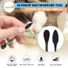 HOMEFOX XL Thick Black Cotton Swabs Pointed Precision - 250 Count Extra Large - Pointy Organic Cotton Buds Goth Bathroom Tightly Wrapped Charcoal Tips Paper Stick Cruelty-Free, XL Pointy & Round Black view 3