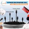 HOMEFOX XL Thick Black Cotton Swabs Pointed Precision - 250 Count Extra Large - Pointy Organic Cotton Buds Goth Bathroom Tightly Wrapped Charcoal Tips Paper Stick Cruelty-Free, XL Pointy & Round Black view 4