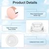 12 Pcs 5g Glass Cosmetic Jars Refillable Clear Cream Bottle Containers Empty Sample Vials Jar with Rose Gold Lid for Eye Cream Lotion Ointments Lip Balm Scrub view 3