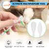 HOMEFOX XL Thick Cotton Swabs Pointed Precision - 250 Count Extra Large - Pointy Organic Cotton Buds Double Side Tightly Wrapped Cotton Tips Paper Stick Cruelty-Free, XL Pointy & Round White view 3
