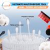 HOMEFOX XL Thick Cotton Swabs Pointed Precision - 250 Count Extra Large - Pointy Organic Cotton Buds Double Side Tightly Wrapped Cotton Tips Paper Stick Cruelty-Free, XL Pointy & Round White view 4