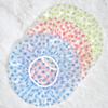 Waterproof Shower Caps 3 Packs - Reusable Plastic Shower Cap Bath Hair Hat with Elastic Band, Large Long Hair Protection Hats for Kids Women Men Spa Salon Hair Mask view 2