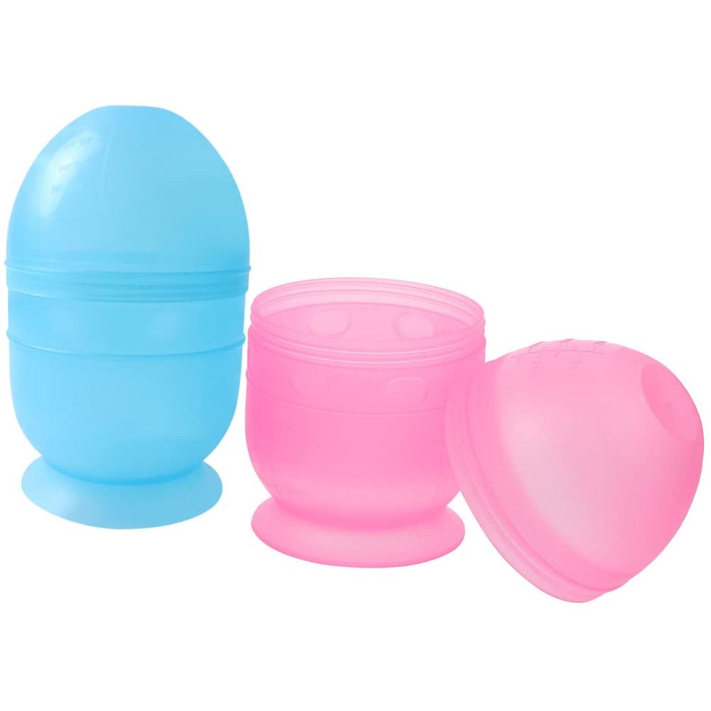 FOMIYES 2pcs Hair Dyeing Shaker Bowls Salon Mixing Cups Measuring Scale for Easy Mixing for Home and Material
