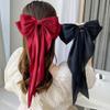Beaupretty 2pcs Tail Bow Hair Clips for Women Large Ribbon Barrettes for Parties Weddings Daily Wear and Festivals Stylish Hair Accessories view 3