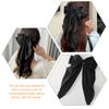 Beaupretty 2pcs Tail Bow Hair Clips for Women Large Ribbon Barrettes for Parties Weddings Daily Wear and Festivals Stylish Hair Accessories view 4