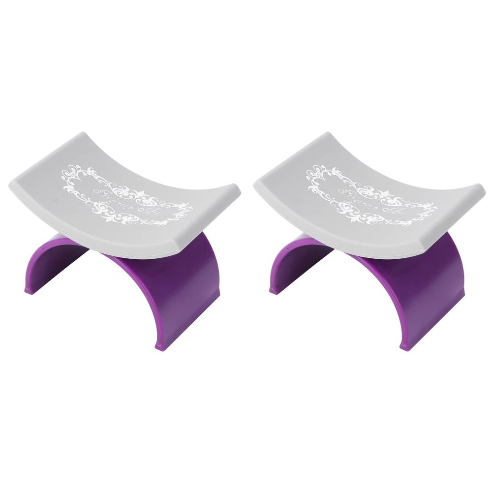 Beaupretty Silicone Nail Hand Rest Cushion 2 Pack U-Shaped Manicure Wrist Support Pillow for Nail Art Table