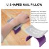 Beaupretty Silicone Nail Hand Rest Cushion 2 Pack U-Shaped Manicure Wrist Support Pillow for Nail Art Table view 3