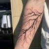 2 Sheets Dark Cracks Temporary Tattoo Strips Arm Neck Tattoo Stickers Punk Weird Fake Tattoos view 3
