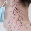 2 Sheets Dark Cracks Temporary Tattoo Strips Arm Neck Tattoo Stickers Punk Weird Fake Tattoos view 4