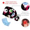 LORVIES Medical Caps for Women with Buttons Long Hair, 2 Piece Adjustable Working Cap, Halloween Eyeball Scary view 3