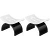 2 Pieces Nail Arm Rest,Manicure Hand Pillow U Shape Cushion Pillow Professional Nail Rest Cushion Table Desk Station Manicure Tool,Black view 1