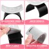2 Pieces Nail Arm Rest,Manicure Hand Pillow U Shape Cushion Pillow Professional Nail Rest Cushion Table Desk Station Manicure Tool,Black view 2