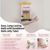 Sun&Beam Nails Adhesive Tabs 25 Sheets for Press On False Nail Tip Gel Glue Double Sided Tape Stickers Waterproof Transparent Strong Sticky (Large Size for Hands/25 Sheet) view 2