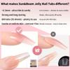 Sun&Beam Nails Adhesive Tabs 25 Sheets for Press On False Nail Tip Gel Glue Double Sided Tape Stickers Waterproof Transparent Strong Sticky (Large Size for Hands/25 Sheet) view 3