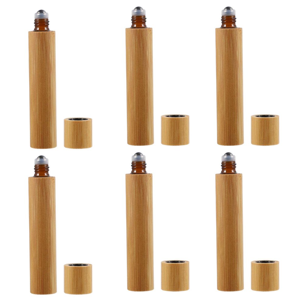 FOMIYES 6pcs Refillable Roller Bottles Lightweight Travel Containers for Personal Use and Massage Blends