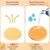 300 Count Compressed Facial Sponges Natural Face Sponges for Cleansing Disposable Facial Exfoliating Pads for Estheticians(Orange) view 2