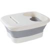 VALINK Foldable Foot Bath Foot Bath Tool,Foot Bath Massager,Foot Soaking Bath Basin Large Size for Soaking Feet Gray view 1