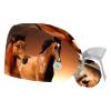 2 Pcs Nurse Scrub Caps Women Long Hair, Running Horses Adjustable Working Cap with Button and Sweatband view 1